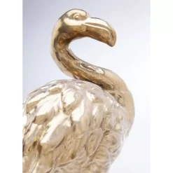 Deko & Geschenkartikel-KARE Design Deko Figur Flamingo Front Gold