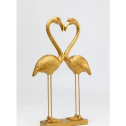 Deko & Geschenkartikel-KARE Design Deko Figur Flamingo Love Gold 63Cm