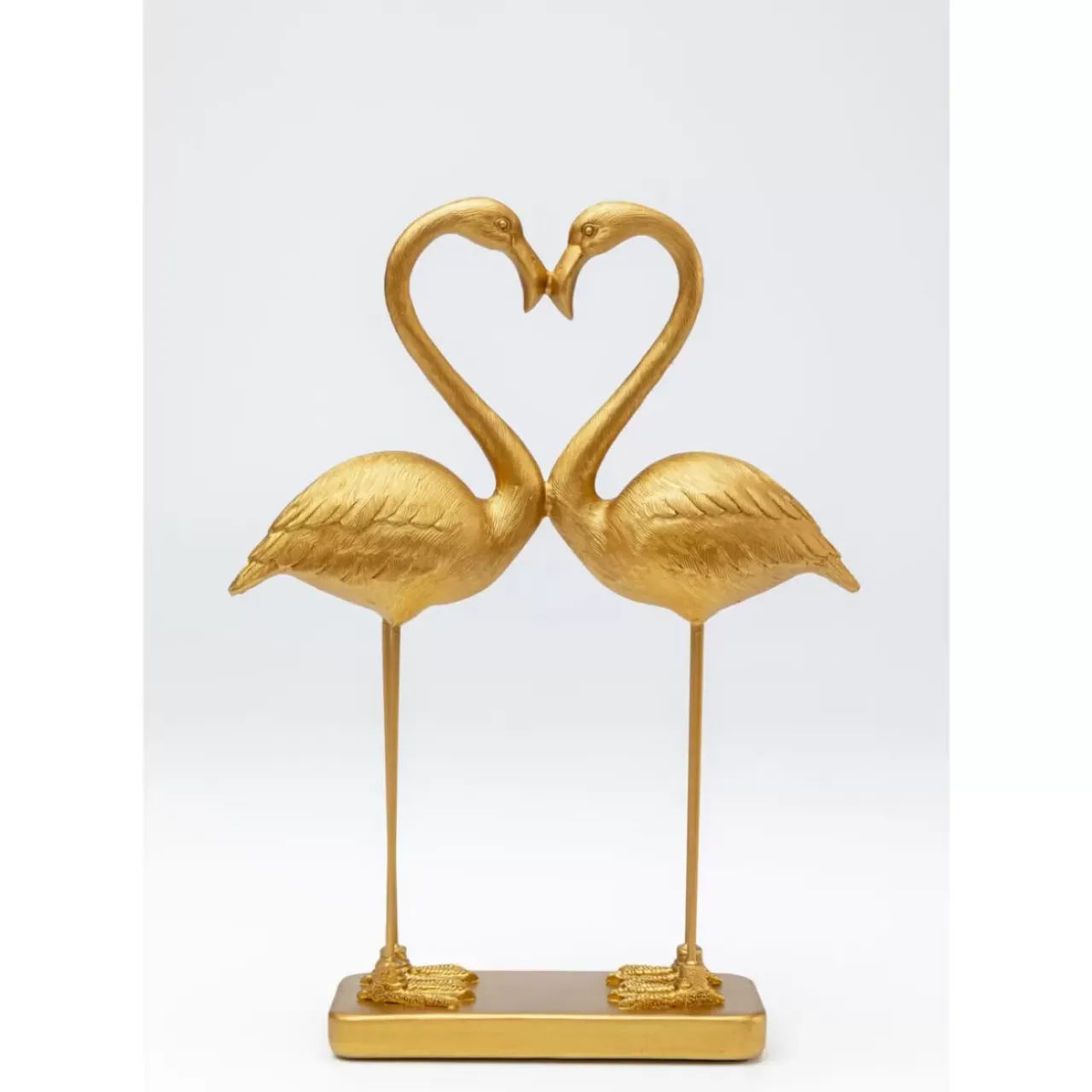 Deko & Geschenkartikel-KARE Design Deko Figur Flamingo Love Gold 39Cm