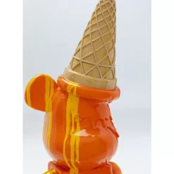 Deko & Geschenkartikel-KARE Design Deko Figur Gelato Bear Orange 40Cm