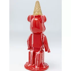 Deko & Geschenkartikel-KARE Design Deko Figur Gelato Bear Rot 40Cm