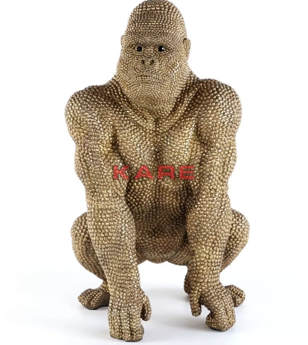 Deko & Geschenkartikel-KARE Design Deko Figur Gorilla Gold 80Cm