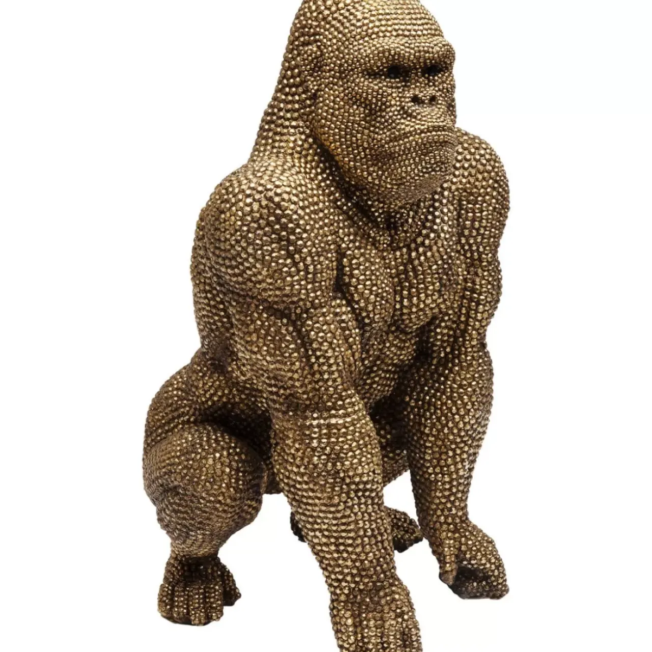 Deko & Geschenkartikel-KARE Design Deko Figur Gorilla Gold 80Cm