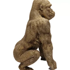 Deko & Geschenkartikel-KARE Design Deko Figur Gorilla Gold 80Cm