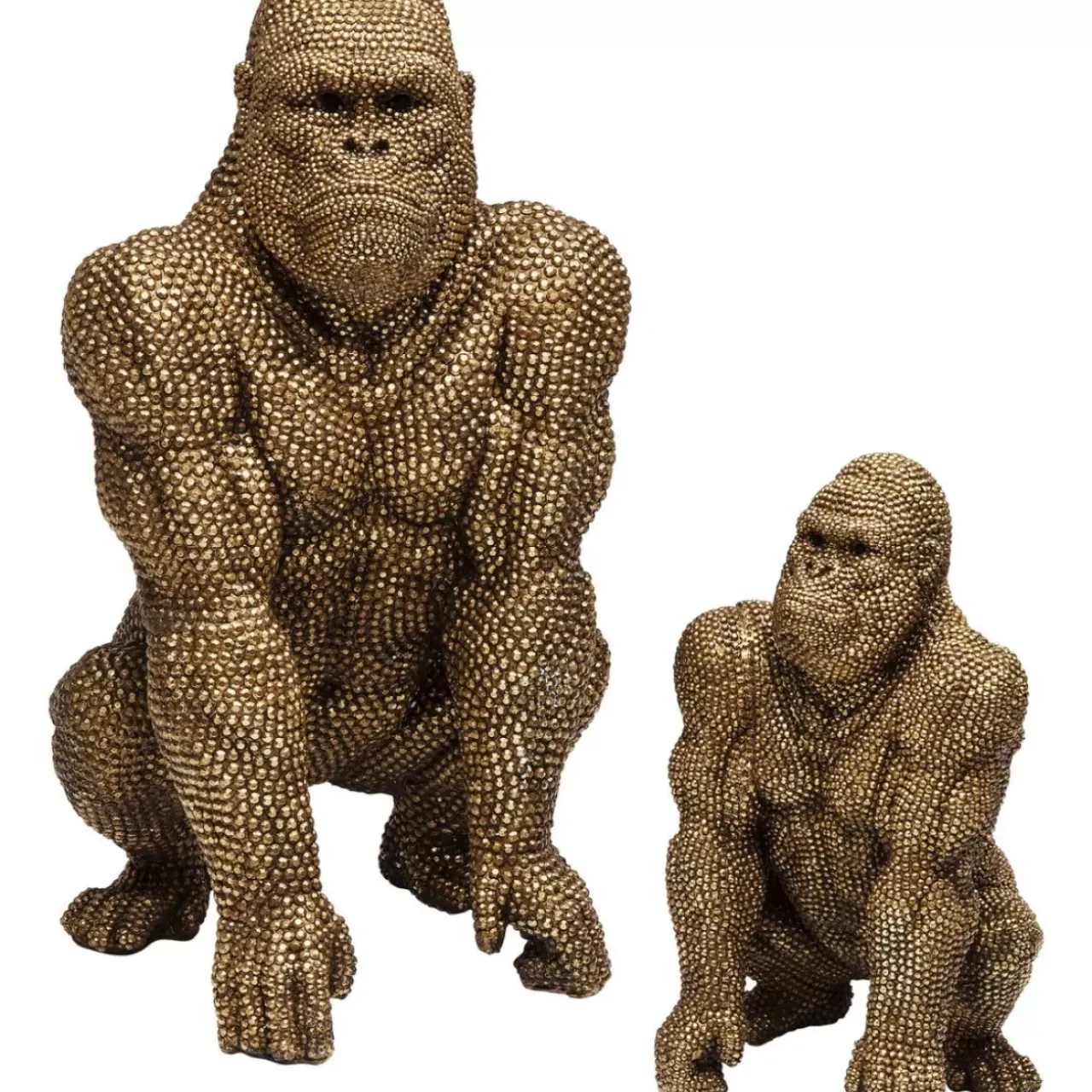 Deko & Geschenkartikel-KARE Design Deko Figur Gorilla Gold 80Cm