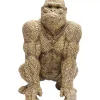 Deko & Geschenkartikel-KARE Design Deko Figur Gorilla Gold 46Cm