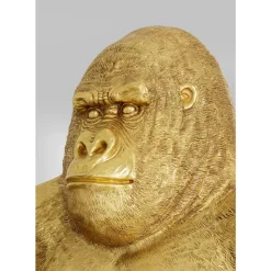 Deko & Geschenkartikel-KARE Design Deko Figur Gorilla Gold Xl 180