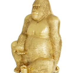 Deko & Geschenkartikel-KARE Design Deko Figur Gorilla Gold Xl 180