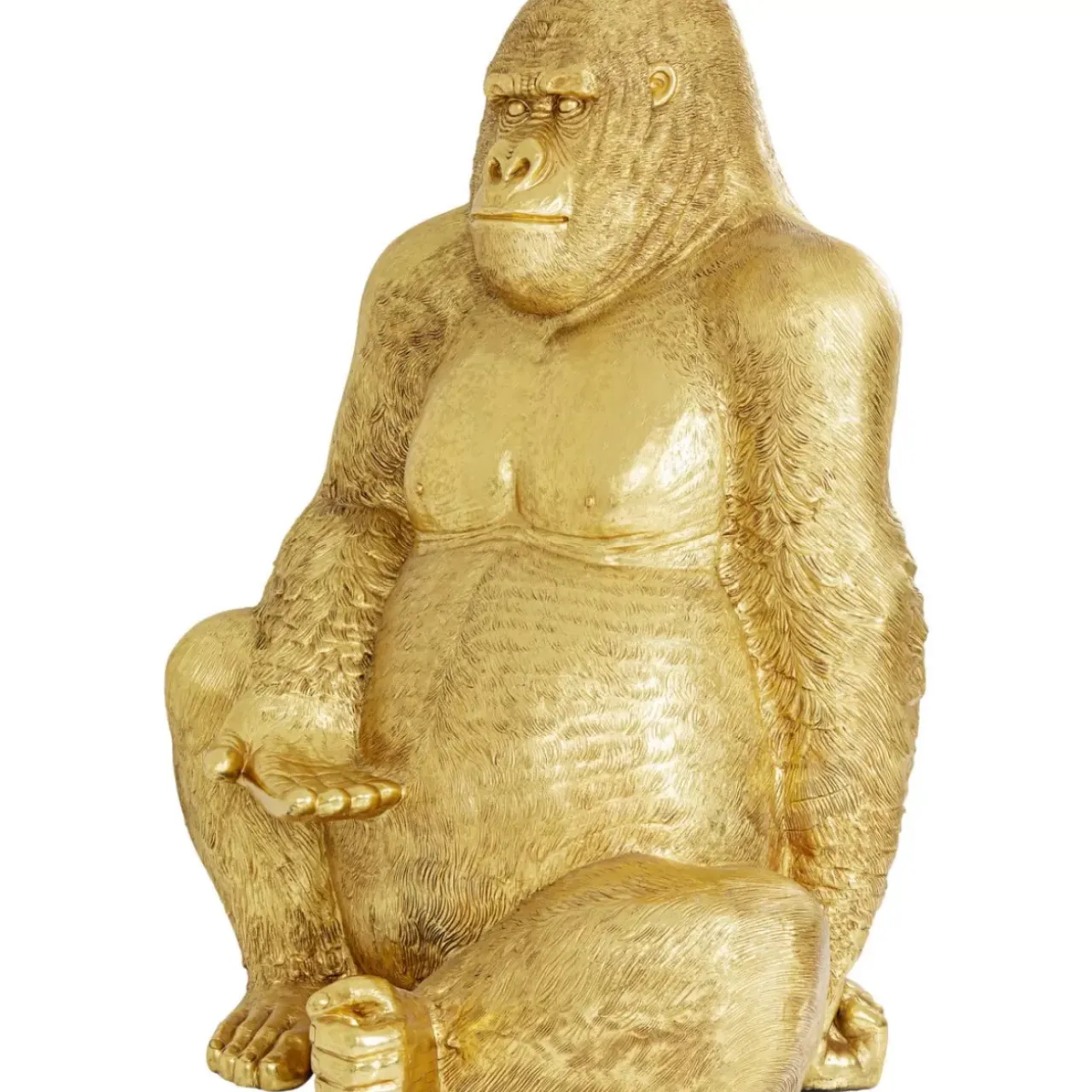 Deko & Geschenkartikel-KARE Design Deko Figur Gorilla Gold Xl 180