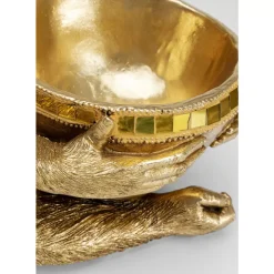 Deko & Geschenkartikel-KARE Design Deko Figur Gorilla Holding Bowl Gold
