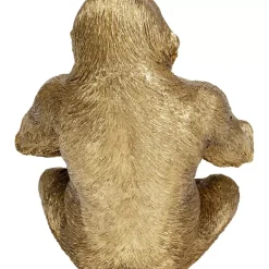 Deko & Geschenkartikel-KARE Design Deko Figur Gorilla Holding Bowl Gold