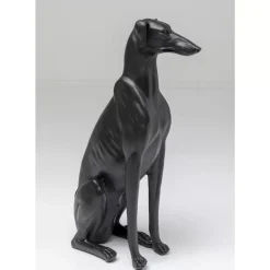 Deko & Geschenkartikel-KARE Design Deko Figur Greyhound Bruno Schwarz Matt 80Cm