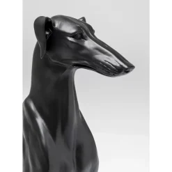 Deko & Geschenkartikel-KARE Design Deko Figur Greyhound Bruno Schwarz Matt 80Cm