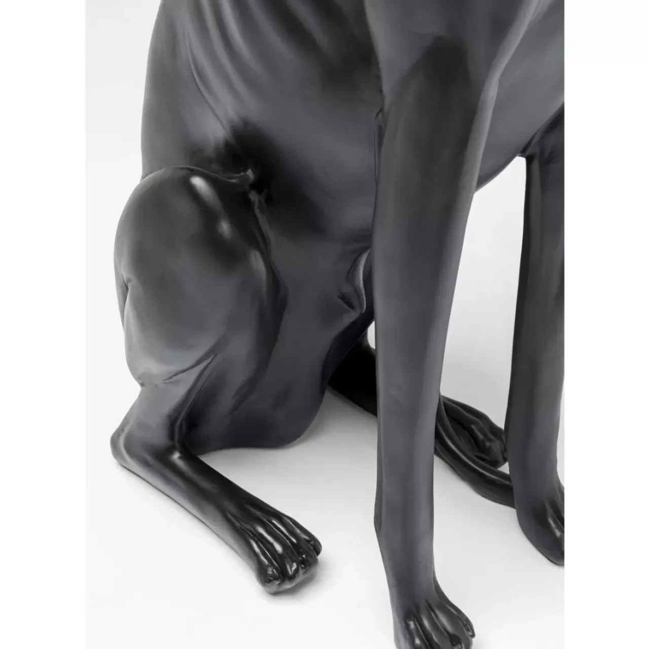 Deko & Geschenkartikel-KARE Design Deko Figur Greyhound Bruno Schwarz Matt 80Cm