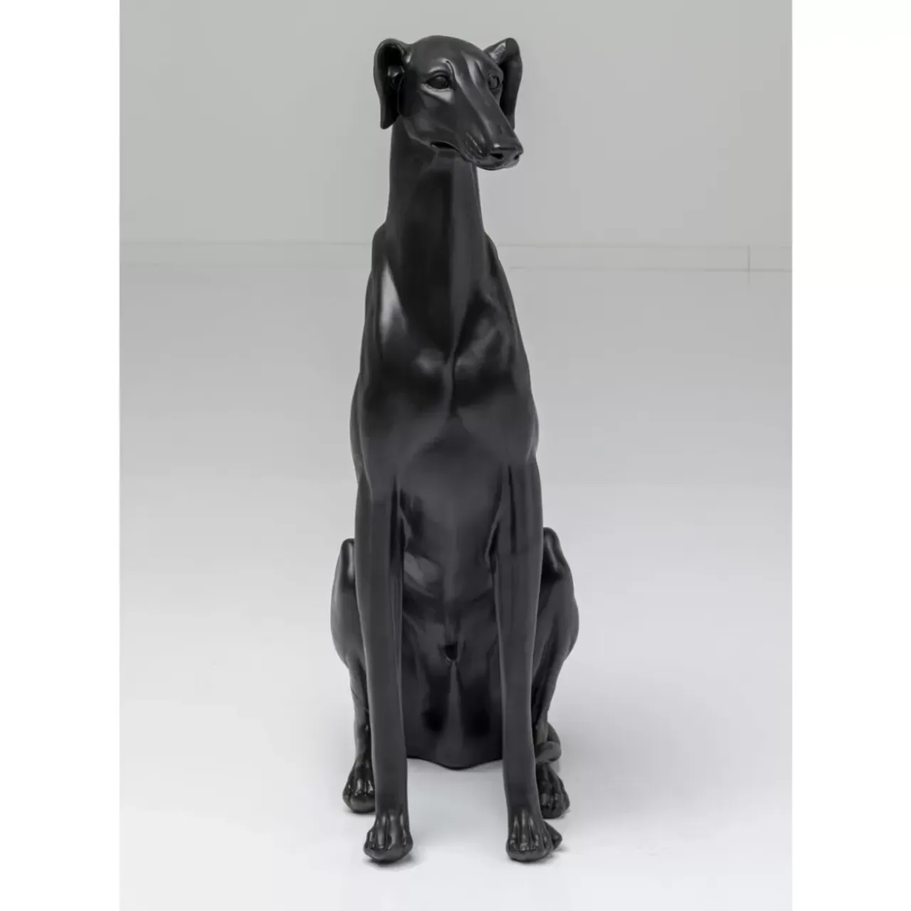 Deko & Geschenkartikel-KARE Design Deko Figur Greyhound Bruno Schwarz Matt 80Cm