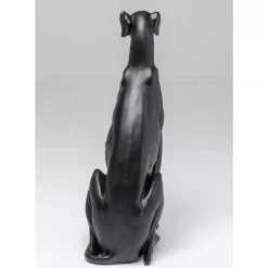 Deko & Geschenkartikel-KARE Design Deko Figur Greyhound Bruno Schwarz Matt 80Cm