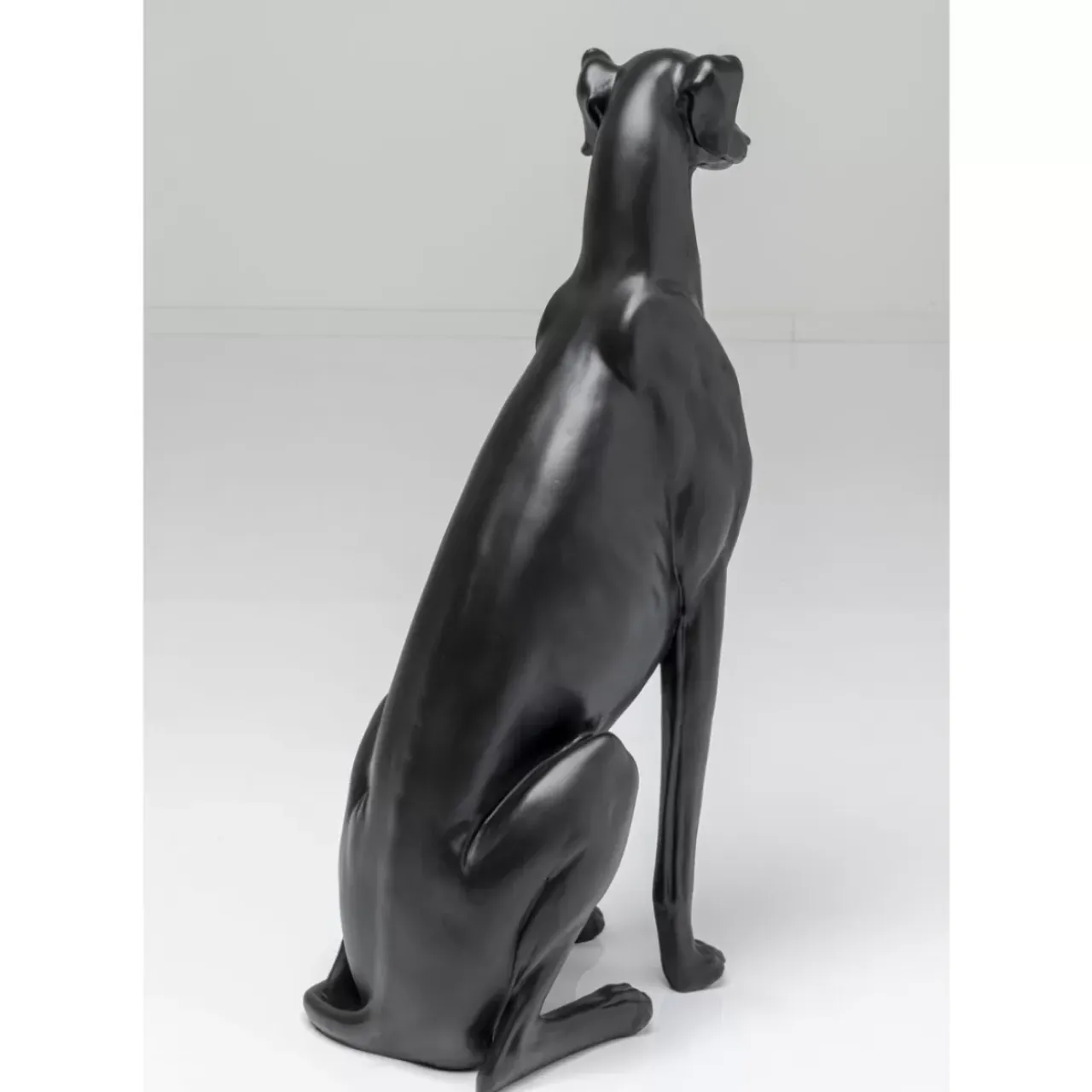 Deko & Geschenkartikel-KARE Design Deko Figur Greyhound Bruno Schwarz Matt 80Cm