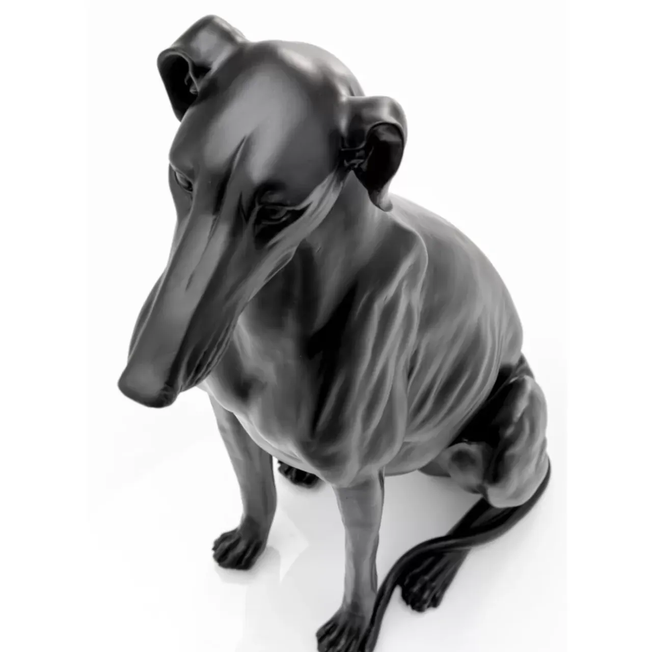 Deko & Geschenkartikel-KARE Design Deko Figur Greyhound Bruno Schwarz Matt 80Cm