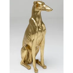 Deko & Geschenkartikel-KARE Design Deko Figur Greyhound Bruno Gold 80Cm