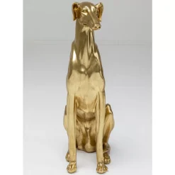 Deko & Geschenkartikel-KARE Design Deko Figur Greyhound Bruno Gold 80Cm