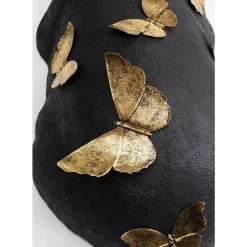Deko & Geschenkartikel-KARE Design Deko Figur Hippo Butterflies 35Cm