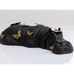 Deko & Geschenkartikel-KARE Design Deko Figur Hippo Butterflies 35Cm