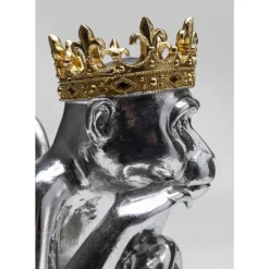 Deko & Geschenkartikel-KARE Design Deko Figur King Lui Silber 35