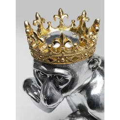 Deko & Geschenkartikel-KARE Design Deko Figur King Lui Silber 35