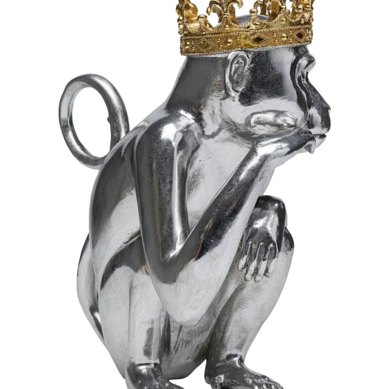 Deko & Geschenkartikel-KARE Design Deko Figur King Lui Silber 35