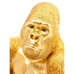Deko & Geschenkartikel-KARE Design Deko Figur Monkey Gorilla Side Medium Gold