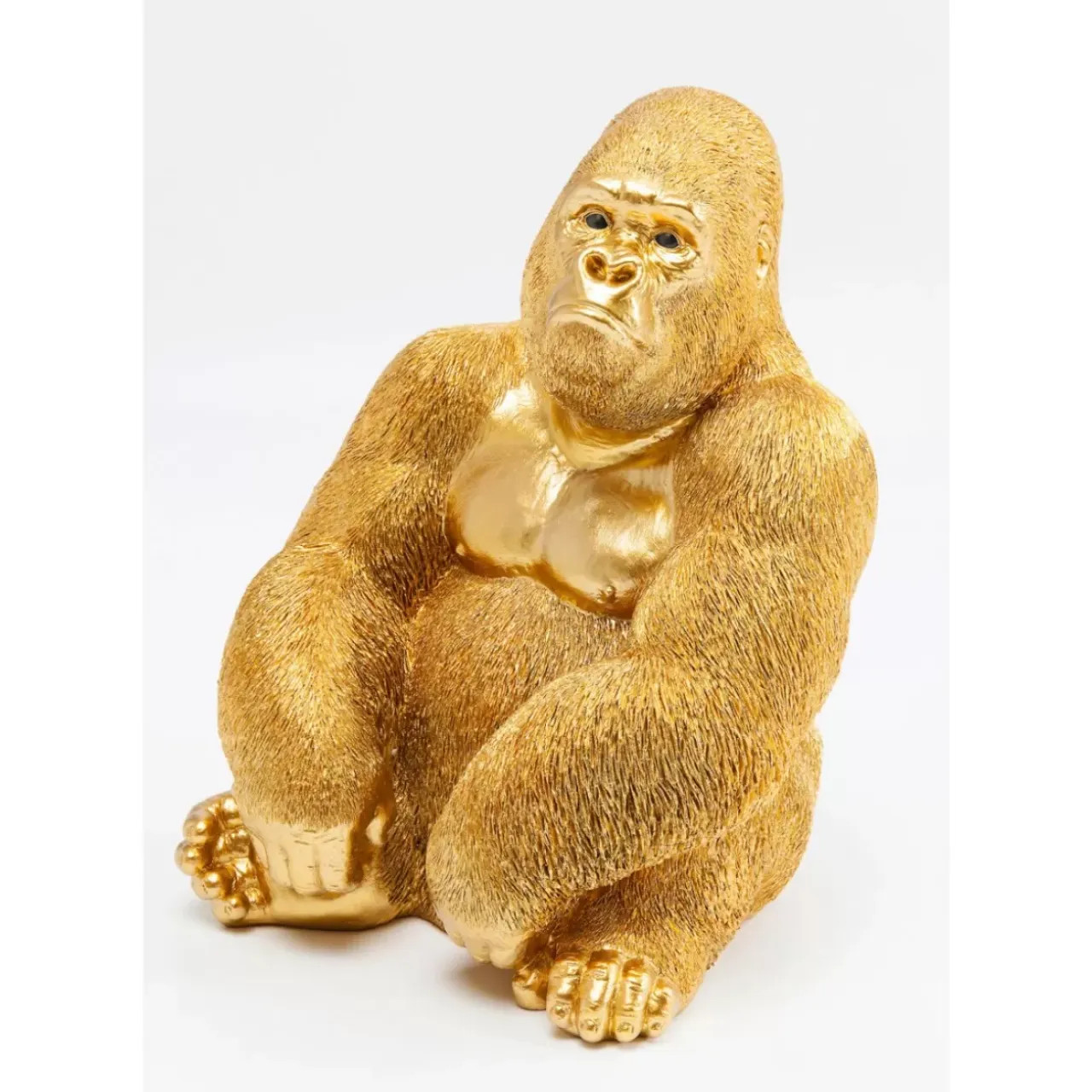 Deko & Geschenkartikel-KARE Design Deko Figur Monkey Gorilla Side Medium Gold