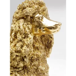 Deko & Geschenkartikel-KARE Design Deko Figur Mrs Poodle Gold 34Cm