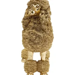 Deko & Geschenkartikel-KARE Design Deko Figur Mrs Poodle Gold 34Cm