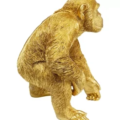 Deko & Geschenkartikel-KARE Design Deko Figur Playing Ape Gold 50