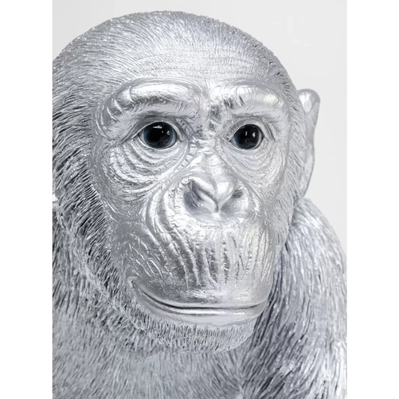 Deko & Geschenkartikel-KARE Design Deko Figur Playing Ape Silber 50