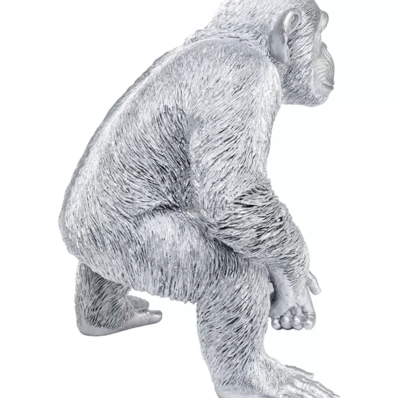 Deko & Geschenkartikel-KARE Design Deko Figur Playing Ape Silber 50