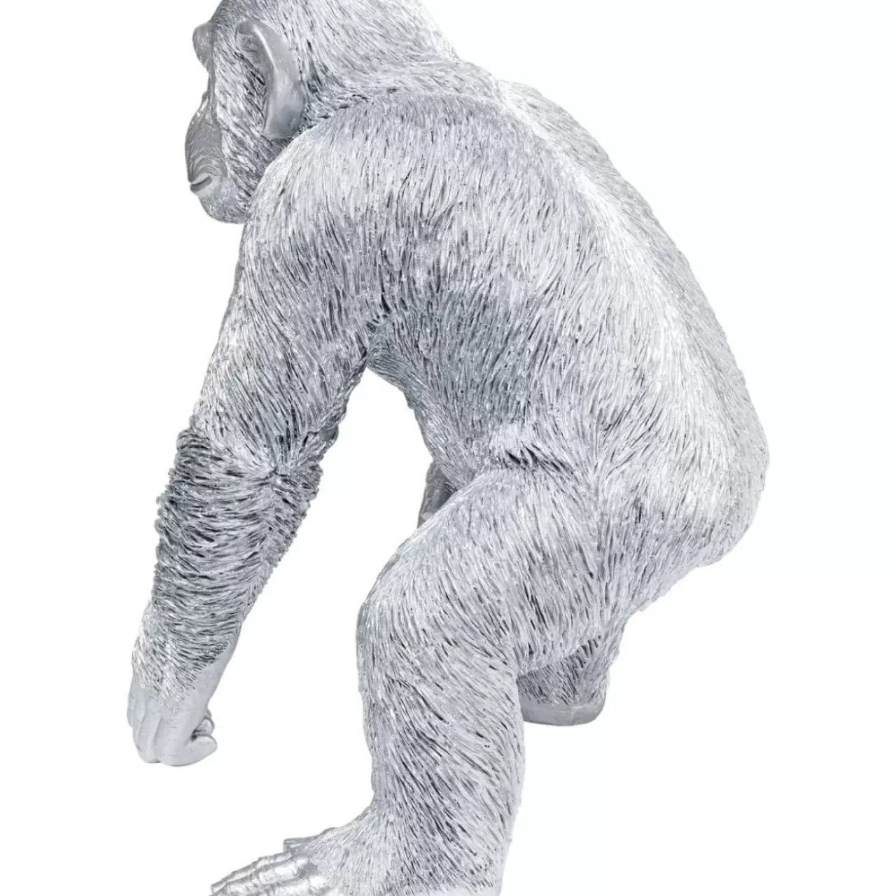 Deko & Geschenkartikel-KARE Design Deko Figur Playing Ape Silber 50