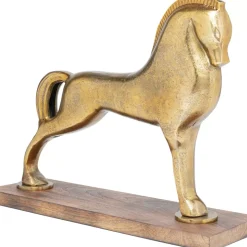 Deko & Geschenkartikel-KARE Design Deko Figur Proud Horse Brass 31Cm