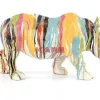 Deko & Geschenkartikel-KARE Design Deko Figur Rhino Colore 26Cm