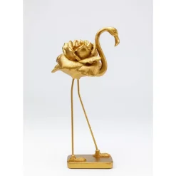 Deko & Geschenkartikel-KARE Design Deko Figur Rose Flamingo Gold 42Cm