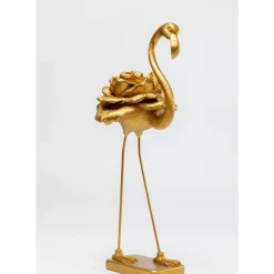 Deko & Geschenkartikel-KARE Design Deko Figur Rose Flamingo Gold 63Cm