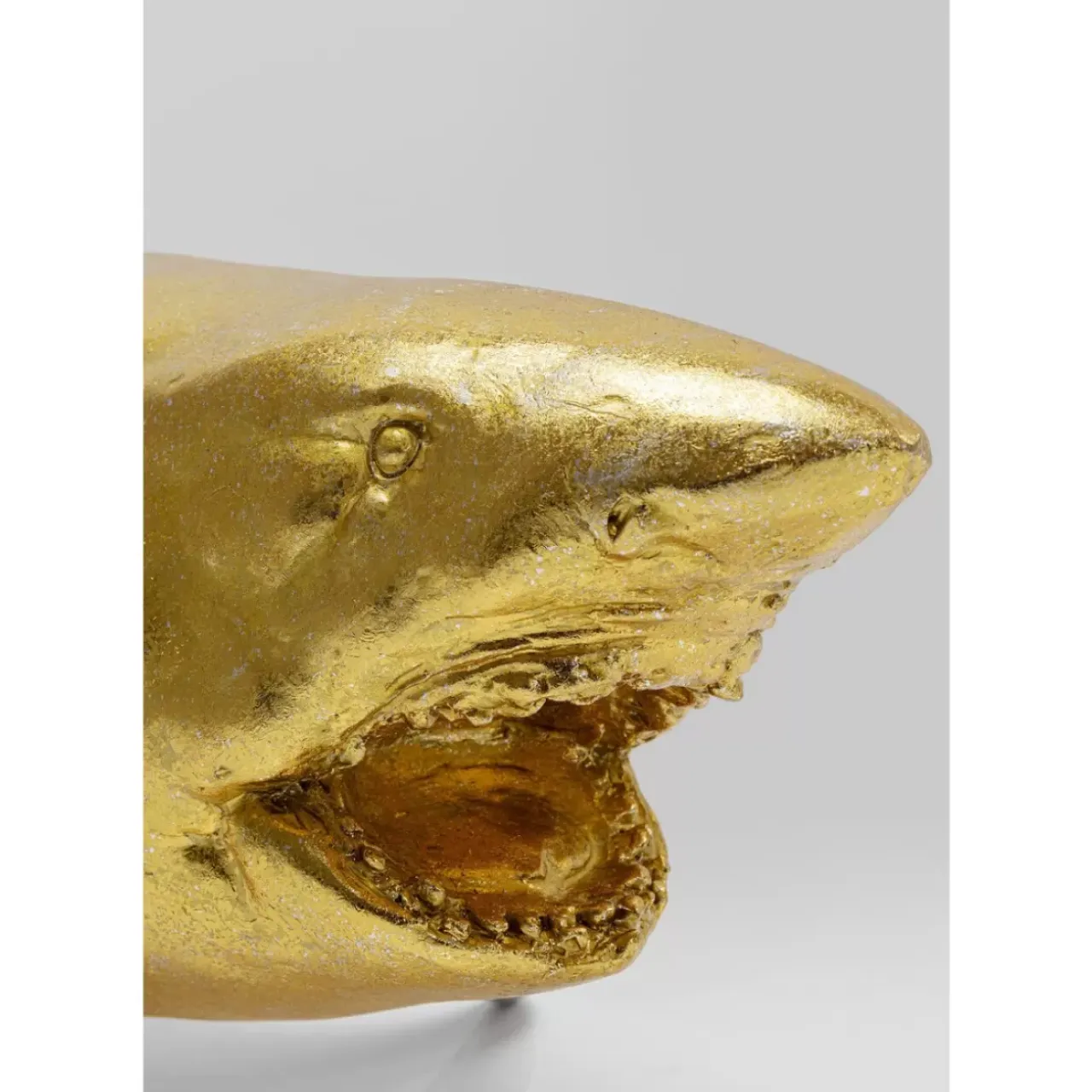 Deko & Geschenkartikel-KARE Design Deko Figur Shark Henry Gold 106Cm