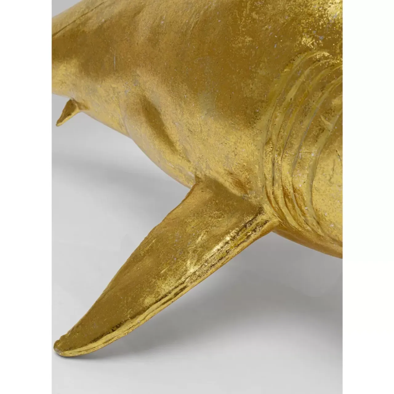 Deko & Geschenkartikel-KARE Design Deko Figur Shark Henry Gold 106Cm