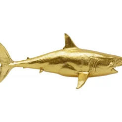 Deko & Geschenkartikel-KARE Design Deko Figur Shark Henry Gold 106Cm