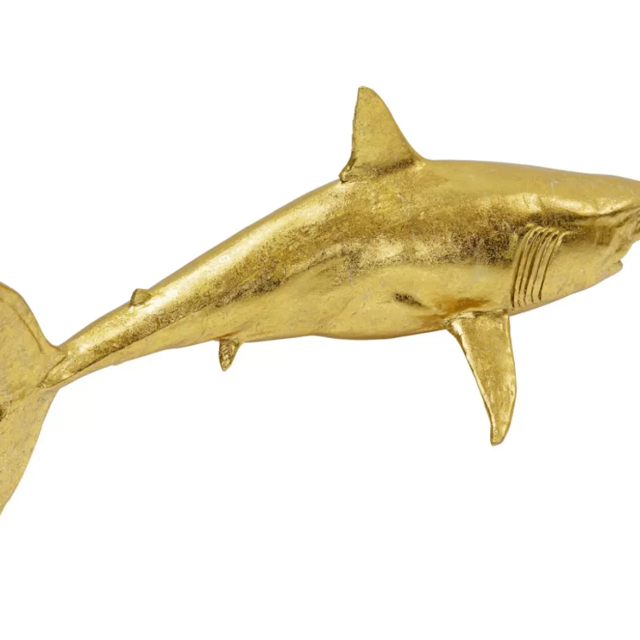 Deko & Geschenkartikel-KARE Design Deko Figur Shark Henry Gold 106Cm