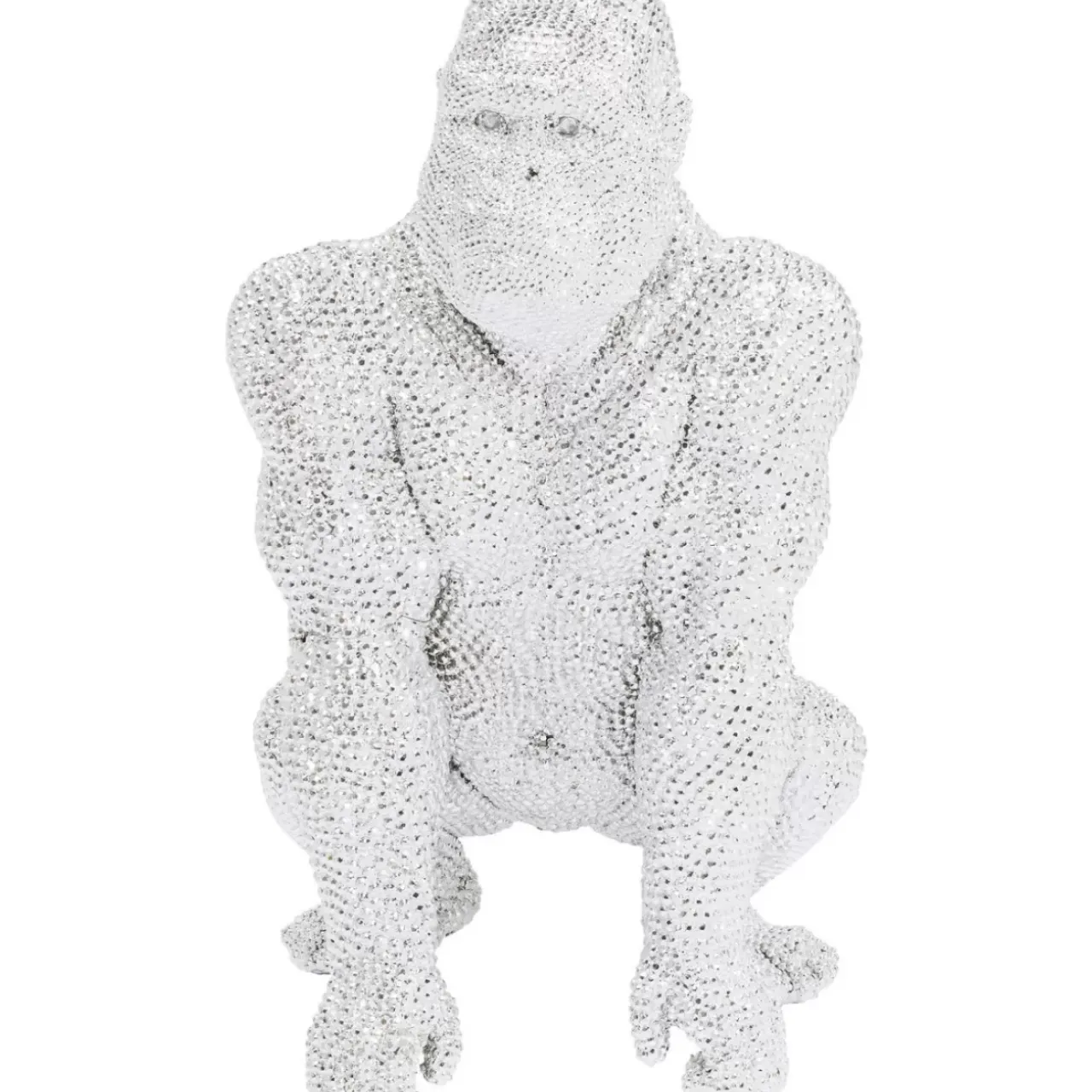 Deko & Geschenkartikel-KARE Design Deko Figur Shiny Gorilla Silber 80Cm