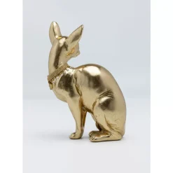 Deko & Geschenkartikel-KARE Design Deko Figur Sitting Cat Audrey Gold 27Cm