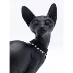 Deko & Geschenkartikel-KARE Design Deko Figur Sitting Cat Audrey Schwarz 27Cm
