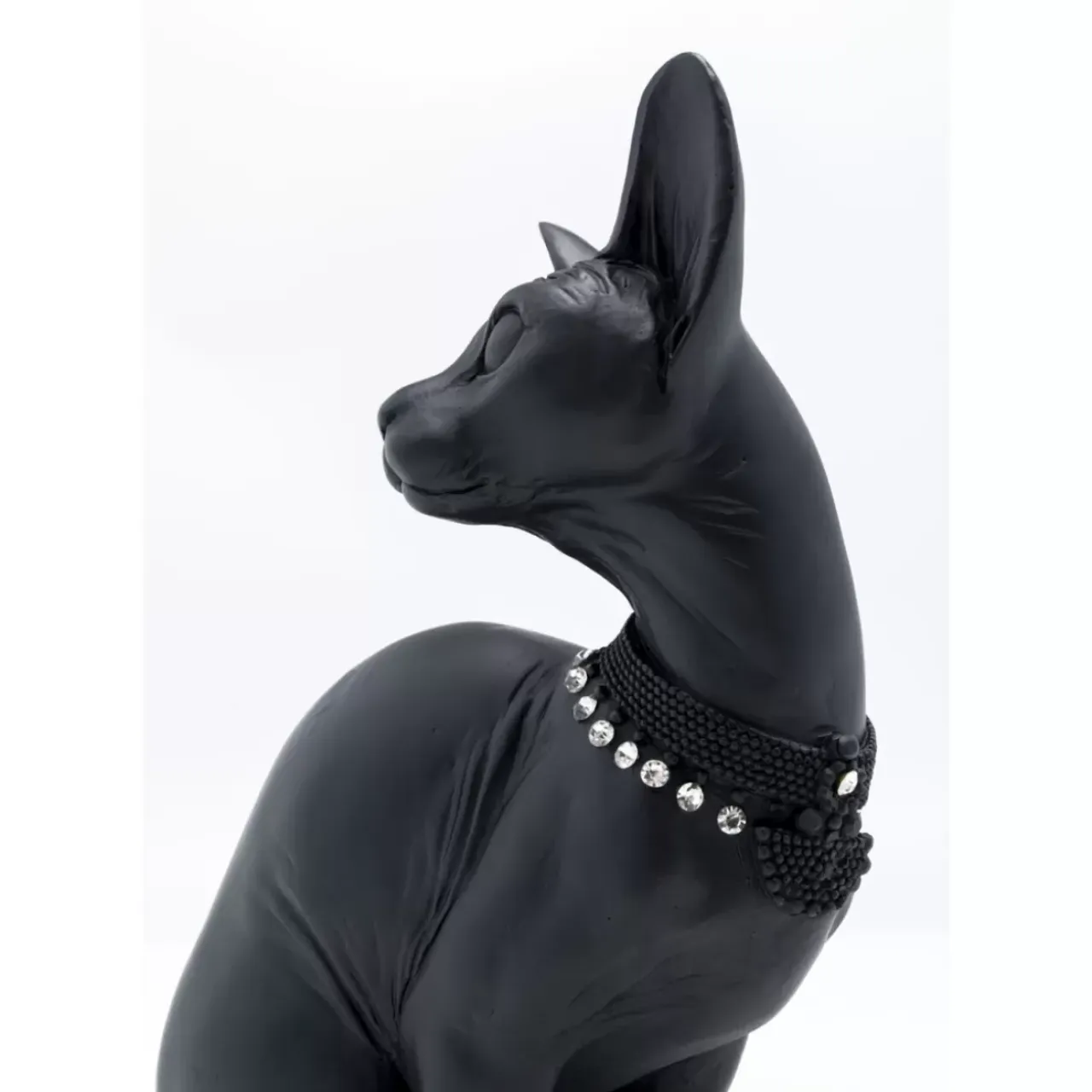 Deko & Geschenkartikel-KARE Design Deko Figur Sitting Cat Audrey Schwarz 27Cm