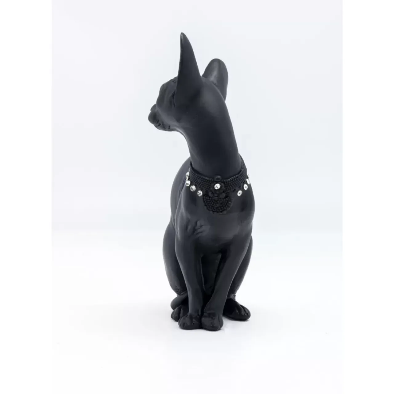 Deko & Geschenkartikel-KARE Design Deko Figur Sitting Cat Audrey Schwarz 27Cm